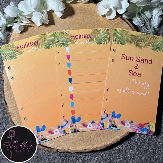 Sand, Sea, Drink & Save Savings Challenge Binder